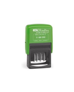 Colop Wort- und Datumsstempel Green Line «Bezahlt», Blau / Rot