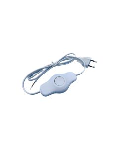 Elbro Schnur-Dimmer LED mit Kabel, 100 W, Phasenanschnitt, Weiss
