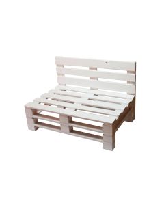 COCON Palettensofa Weiss, 120 x 50/86 x 80