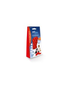 Pet+me Pflegebürste Firm, Rot