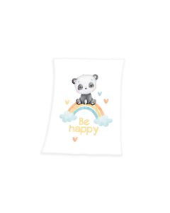Herding Kuscheldecke Regenbogen Panda 75 x 100 cm