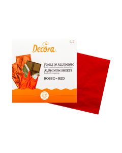 Decora Alufolie 20 cm x 0.2 m, Rot