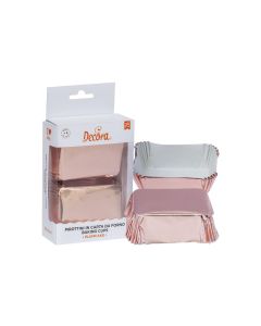 Decora Mini-Cake-Backform 20 Stück, Rosegold