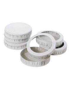 Folia Laternen-Bastelset 11 cm, 10 Paar, Weiss