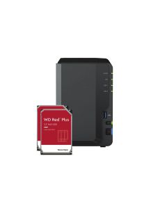 Synology NAS DiskStation DS223, 2-bay WD Red Plus 8 TB