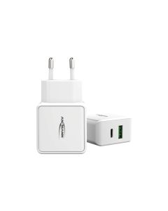 Ansmann USB-Wandladegerät Home Charger HC218PD, 18 W, Weiss