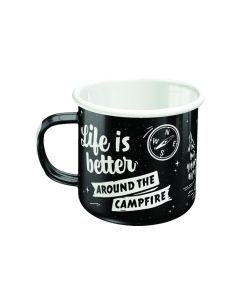 Nostalgic Art Universaltasse Life Is Better 360 ml, 1 Stück, Schwarz