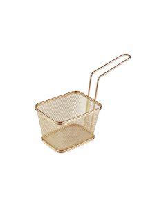 Paderno Servierkorb Pommes Frites 13 cm x 10.5 cm, 1 Stück, Gold