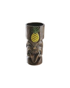 Paderno Cocktailbecher Tiki 510 ml, 1 Stück, Braun/Dunkelbraun