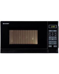 Sharp Mikrowelle R242BKW Schwarz