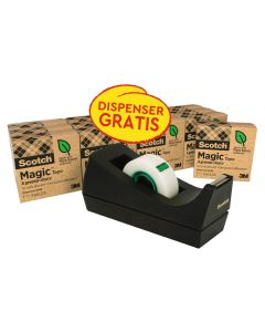 Scotch Tischabroller Magic 19 mm x 33 m, Schwarz
