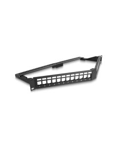 Delock Patchpanel 24 Port Keystone, 19 Rack mit Entlastungsschiene