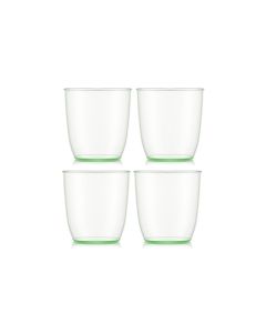 Bodum Outdoor-Becher Kvadrant 200 ml, Grün, 4 Stück