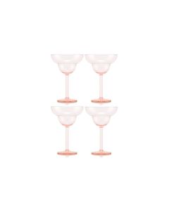 Bodum Outdoor-Martiniglas Oktett 250 ml, Rosa, 4 Stück