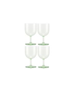 Bodum Outdoor-Weinglas Oktett 250 ml, Grün, 4 Stück