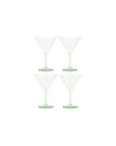 Bodum Outdoor-Martiniglas Oktett 180 ml, Grün, 4 Stück