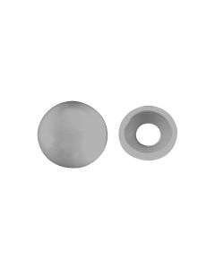 Krafter Abdeckkappen 2-teilig, Lichtgrau 15 x 5 mm, 8 Stück