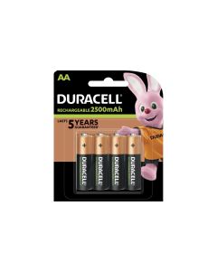 Duracell Akku Rechargeable AA 2500 mAh 4 Stück