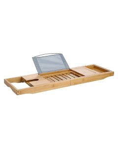 Zeller Present Badewannenablage mit Glashalter Nature