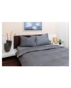COCON Duvetbezug Satin 200 x 210 cm, Graphit