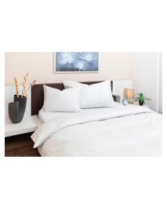 COCON Duvetbezug Satin 200 x 210 cm, Hellgrau