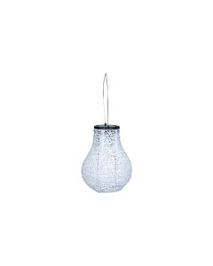 COCON Lampion LED Solar Birne, Hellgrau