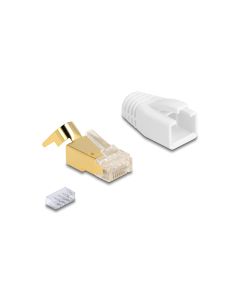 Delock Stecker RJ45, S/FTP, Cat.7 25 Stück, Transparent