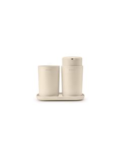 Brabantia Seifenspender-Set ReNew Set 250 ml, Beige