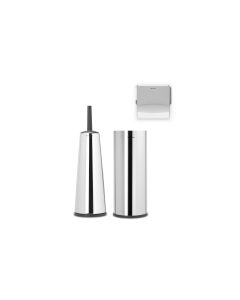 Brabantia Toilettenbürste Set ReNew Silber