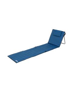 KOOR Strandmatte Calma Blu mit verstellbarer Kopfstütze, 220 cm