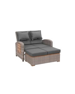 COCON Loungeset Paradiso, Grau, 2 Sitzplätze