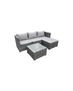 COCON Loungeset Brissago, Grau, 4 Sitzplätze