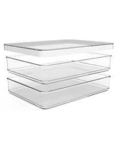 Rotho Kühlschrankorganizer Loft , Transparent/Weiss