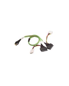 Broadcom SAS-Kabel SFF-8654 - 2x SFF-8639, 100 cm