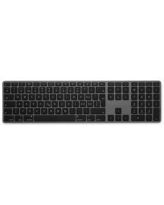 LMP Tastatur WKB-1243 BT Grau, CH-Layout mit Ziffernblock