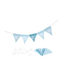 Goki Buchstabe Wimpelkette Blau