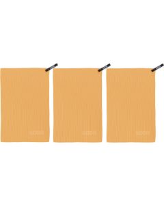 KOOR Handtuch Silva Onda Arancia 3er-Pack S 35 x 55 cm