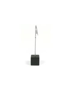 Trendform Tischkarte Halter Cube 1 Stück, Schwarz matt
