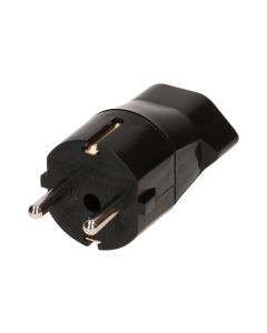 Max Hauri Reiseadapter Schuko – T23, Schwarz