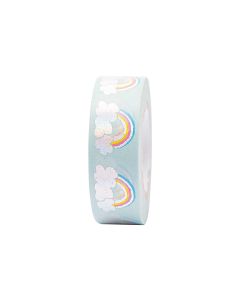Rico Design Washi Tape Regenbogen 1.5 cm x 10 m, Mehrfarbig
