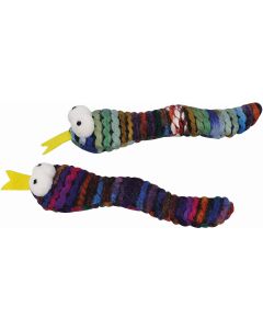 Nobby Katzen-Spielzeug Schlangen, 16 cm, 2er Set, Mehrfarbig