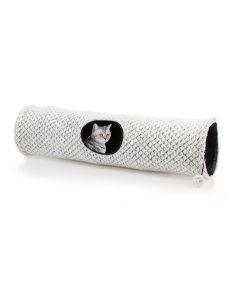 SwissPet Katzen-Spieltunnel Fideris, ø 25 x 100 cm, Grau