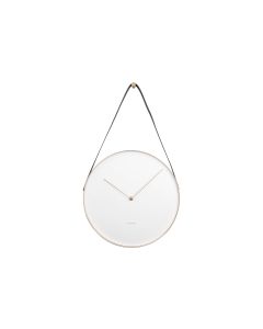 KARLSSON Wanduhr Belt 34 x 58 cm, Weiss