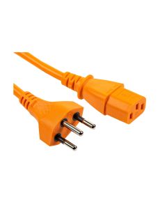 FURBER.power Netzkabel C13-T12 10.0 m, Orange