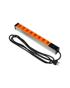 FURBER.power 19 Steckdosenleiste 8x T13 Orange