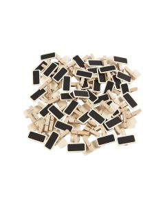 Creativ Company Minikreidetafel mit Klammern 4 x 2 cm, 100 Stück