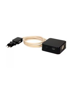 maxTex Steckdosenleiste Cube 3x T13, USB A/C, Schwarz/Sand