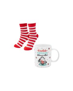 Sheepworld Fanartikel Tasse-Socken-Set Chill Grösse 36 - 40