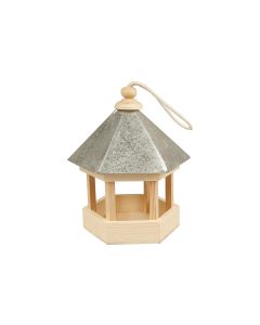 Creativ Company Holzartikel Vogelfutterhaus mit Zinkdach