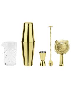 Paderno Drink Mixer Set Crystal 0.79 l, Gold/Weiss